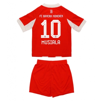 Billige Fotballdrakt Bayern Munich Jamal Musiala #10 Replika Hjemmedraktsett Barn 2025-26 Kortermet (med bukser)